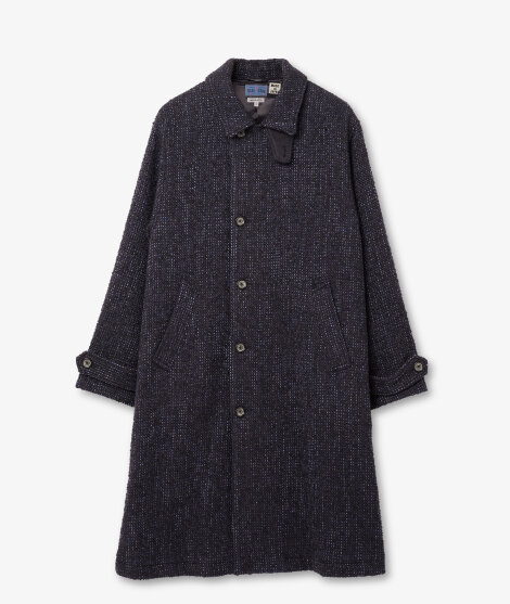 Blue Blue Japan - WOVEN CITY LIGHT ROVING TWEED SINGLE BREASTED COAT