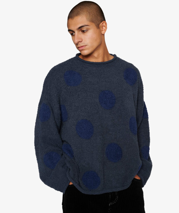 Brain Dead - BD Teddy Fur Dot Knit Sweater