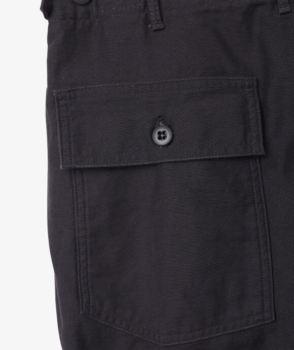 Norse Store | Shipping Worldwide - orSlow SLIM FIT FATIGUE PANTS - Black