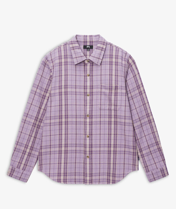 Norse Store | Shipping Worldwide - Stüssy Stones Plaid Shirt - Lavender