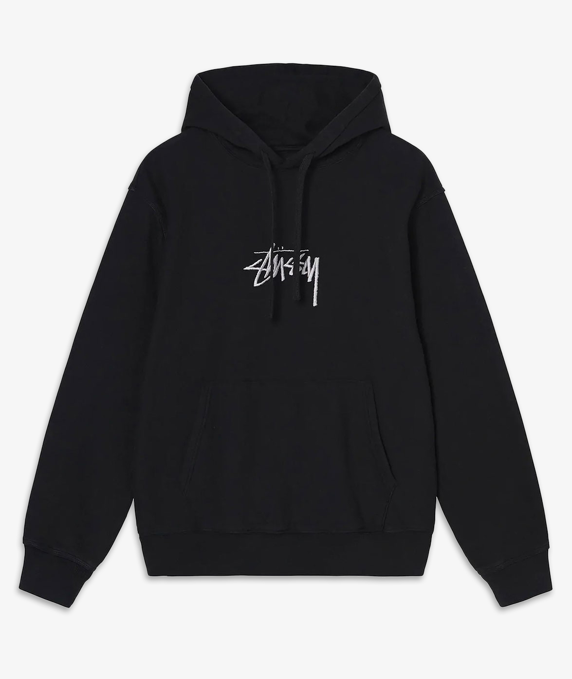 Norse Store | Shipping Worldwide - Stüssy Stock Logo App. Hood - Black