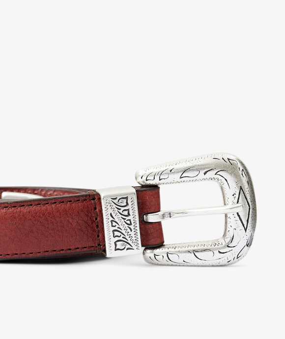 Anderson's - Slim Buckled Leather Belt