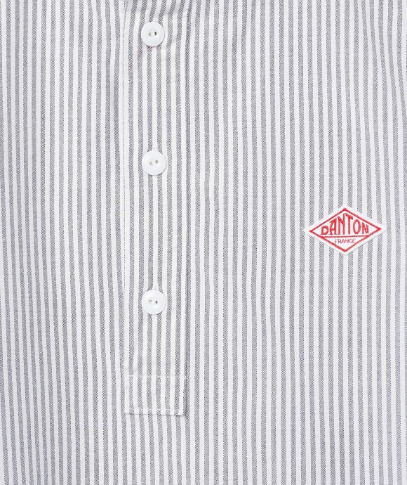 Danton - Round Collar Oxford Plaid Shirt