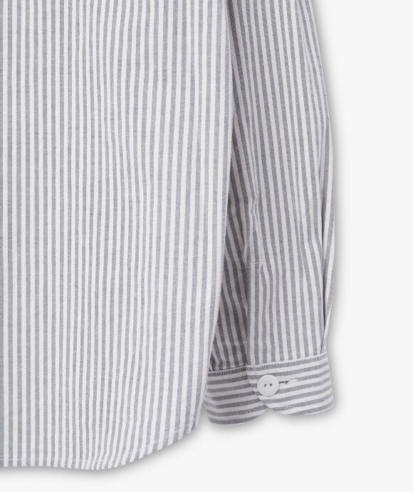 Danton - Round Collar Oxford Plaid Shirt