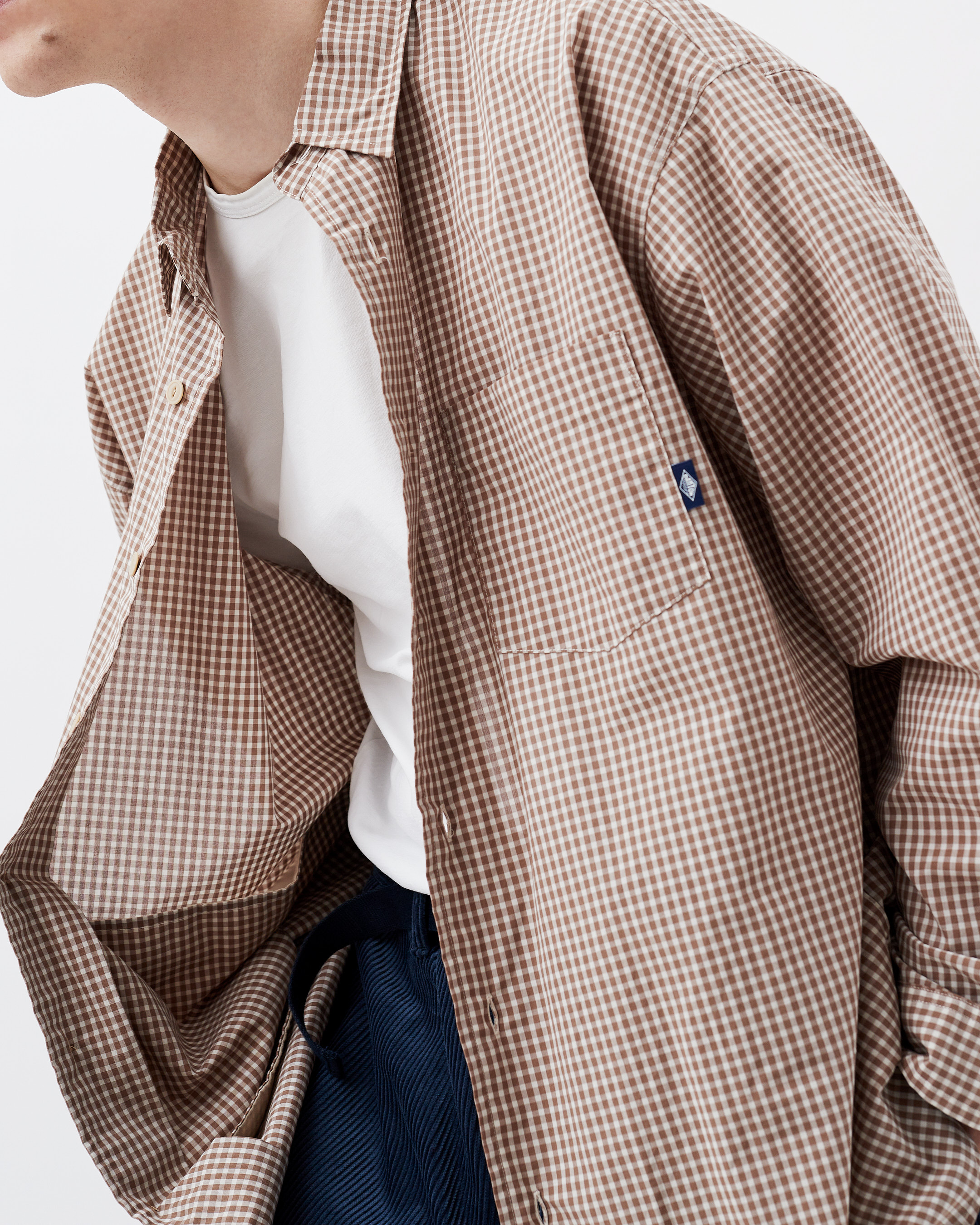 DANTON / gingham check 持ち込み shirts