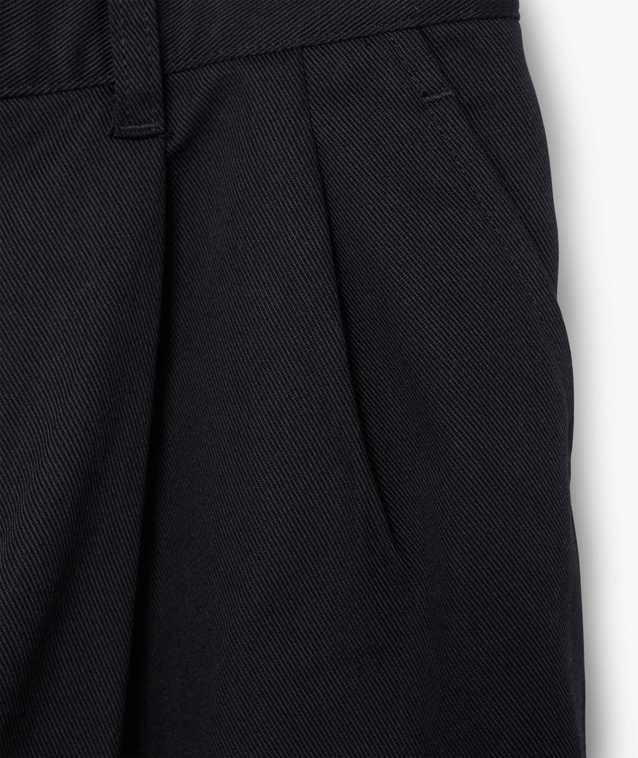Norse Store | Shipping Worldwide - Danton Tuck Belted Pants - Black