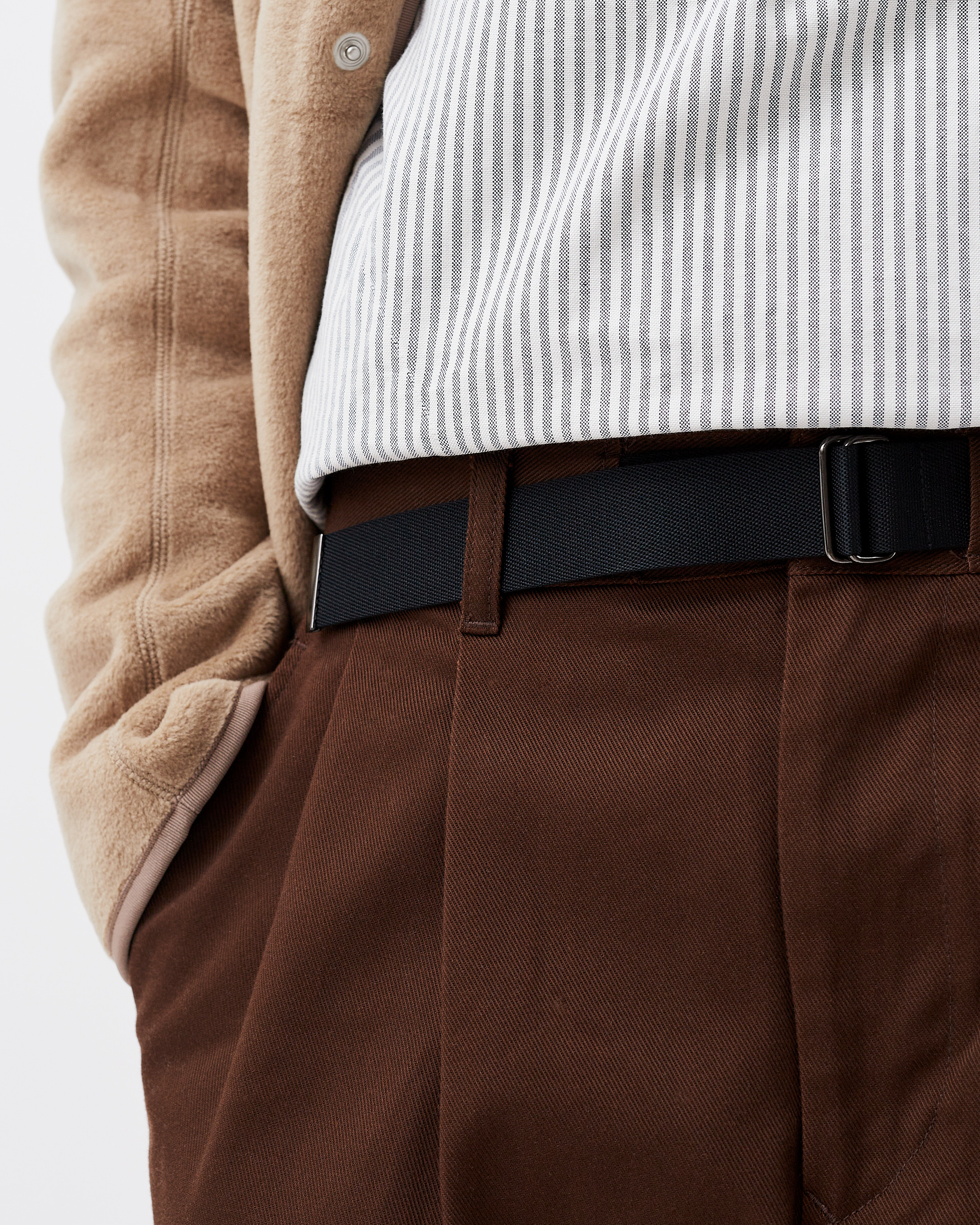 Norse Store | Shipping Worldwide - Danton Tuck Belted Pants