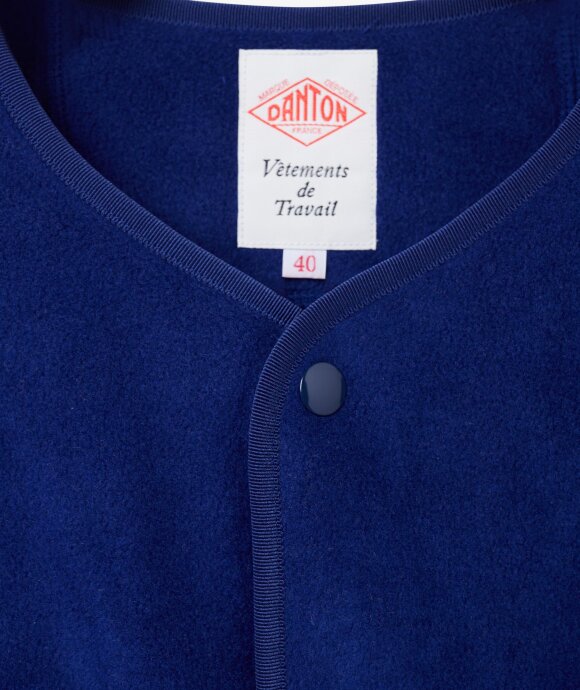 Danton - Collarless Fleece Jacket