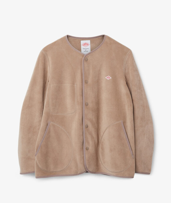 Danton - Collarless Fleece Jacket