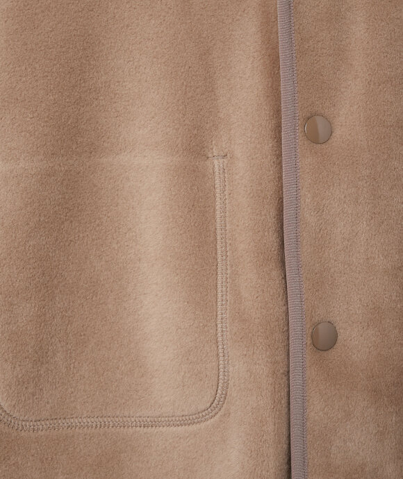 Danton - Collarless Fleece Jacket