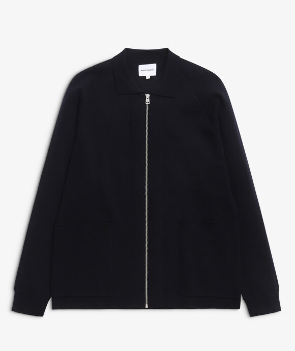 Norse Projects - Bjarne Merino Cotton Milano Full Zip Jacket