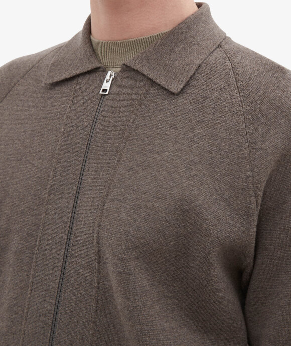 Norse Projects - Bjarne Merino Cotton Milano Full Zip Jacket