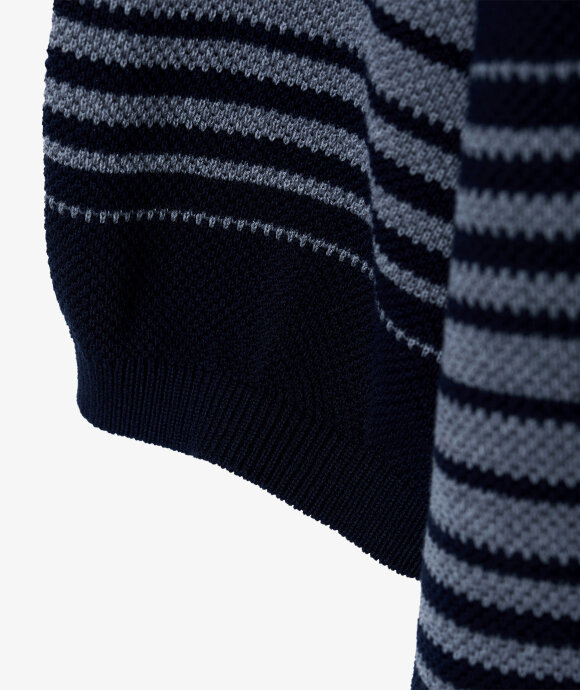 nanamica - Stripe Polo Sweater