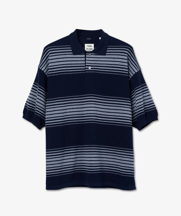 nanamica - Stripe Polo Sweater