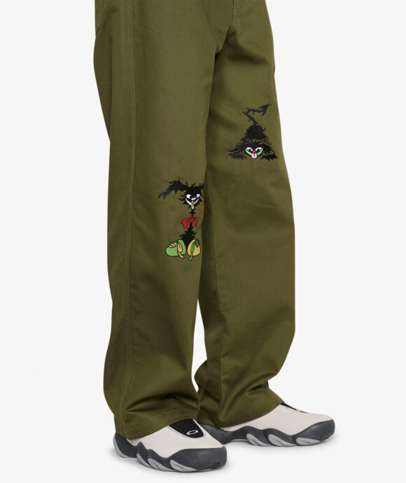 Brain Dead - Twisted Snout Embroidered Pant