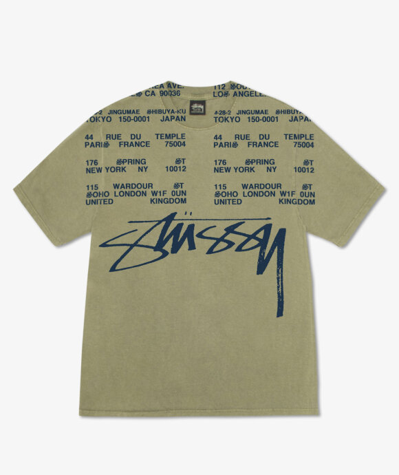 Stüssy - Locations Pig. Dyed Tee