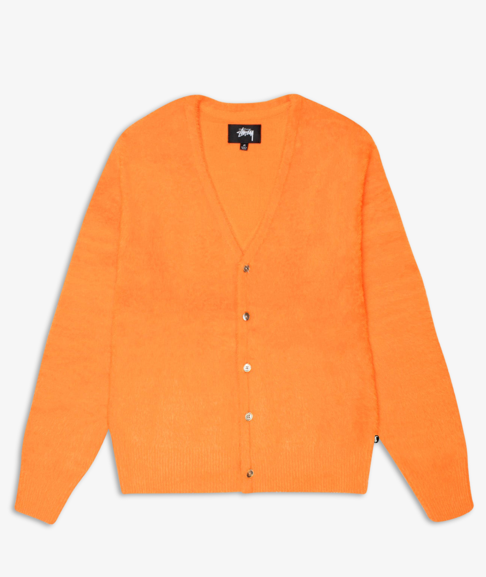 Norse Store Shipping Worldwide Stussy Shaggy Cardigan Red Orange