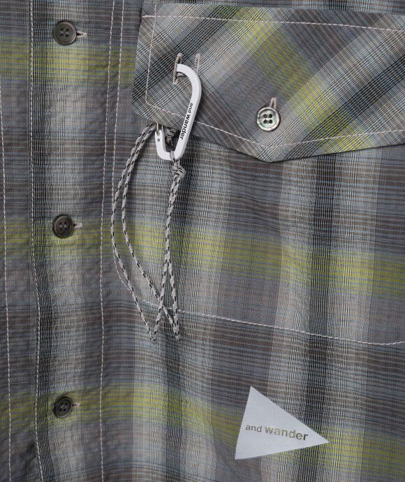 And Wander - Dry Check Open SS Shirt