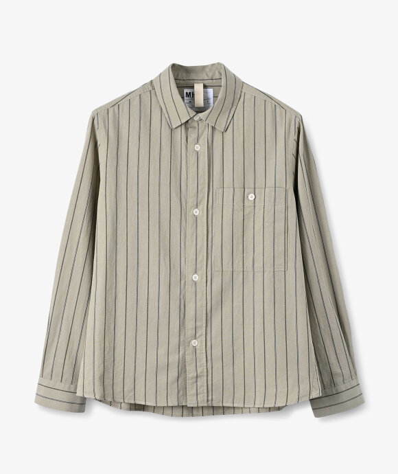 Margaret Howell - MHL OVERALL SHIRT WIDE STRIPE