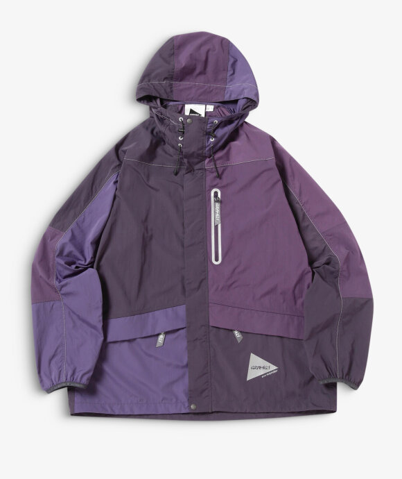 Gramicci - And Wander PATCHWORK WIND HOODIE