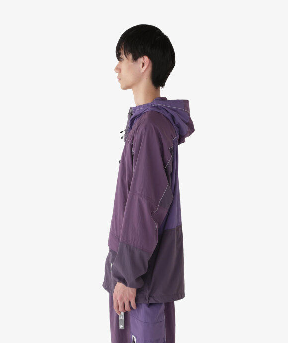 Gramicci - And Wander PATCHWORK WIND HOODIE