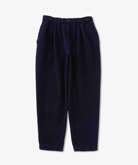 Blue Blue Japan - MEN'S WOVEN PURE INDIGO LIGHT  "SASHIKO" TROUSERS