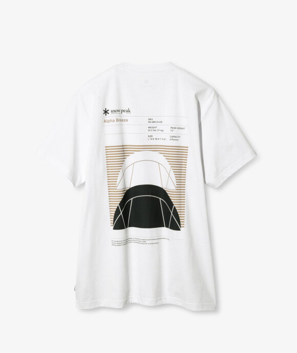 Snow Peak - Alpha Breeze Typography T-Shirt
