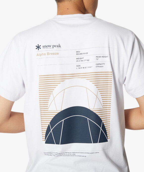 Snow Peak - Alpha Breeze Typography T-Shirt