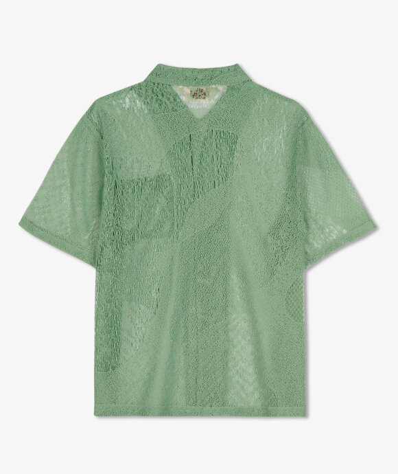 Brain Dead - Engineered Mesh Short Sleeve Button Up