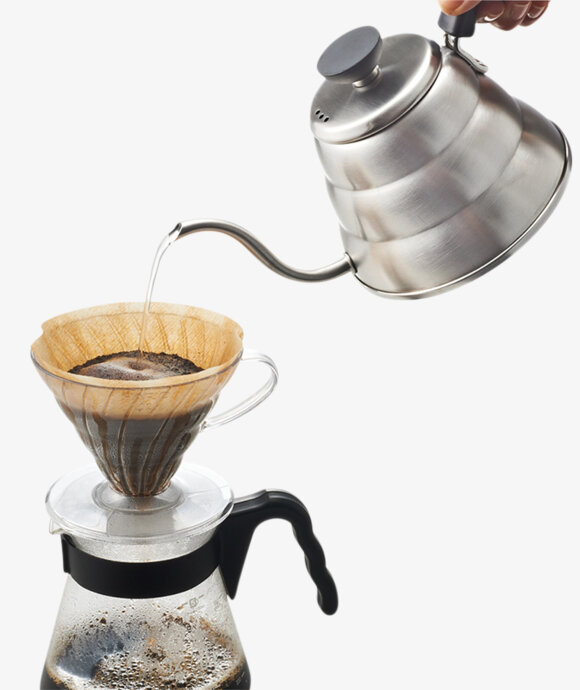 Hario - V60 Coffee Drip Kettle Buono 600mL, Silver