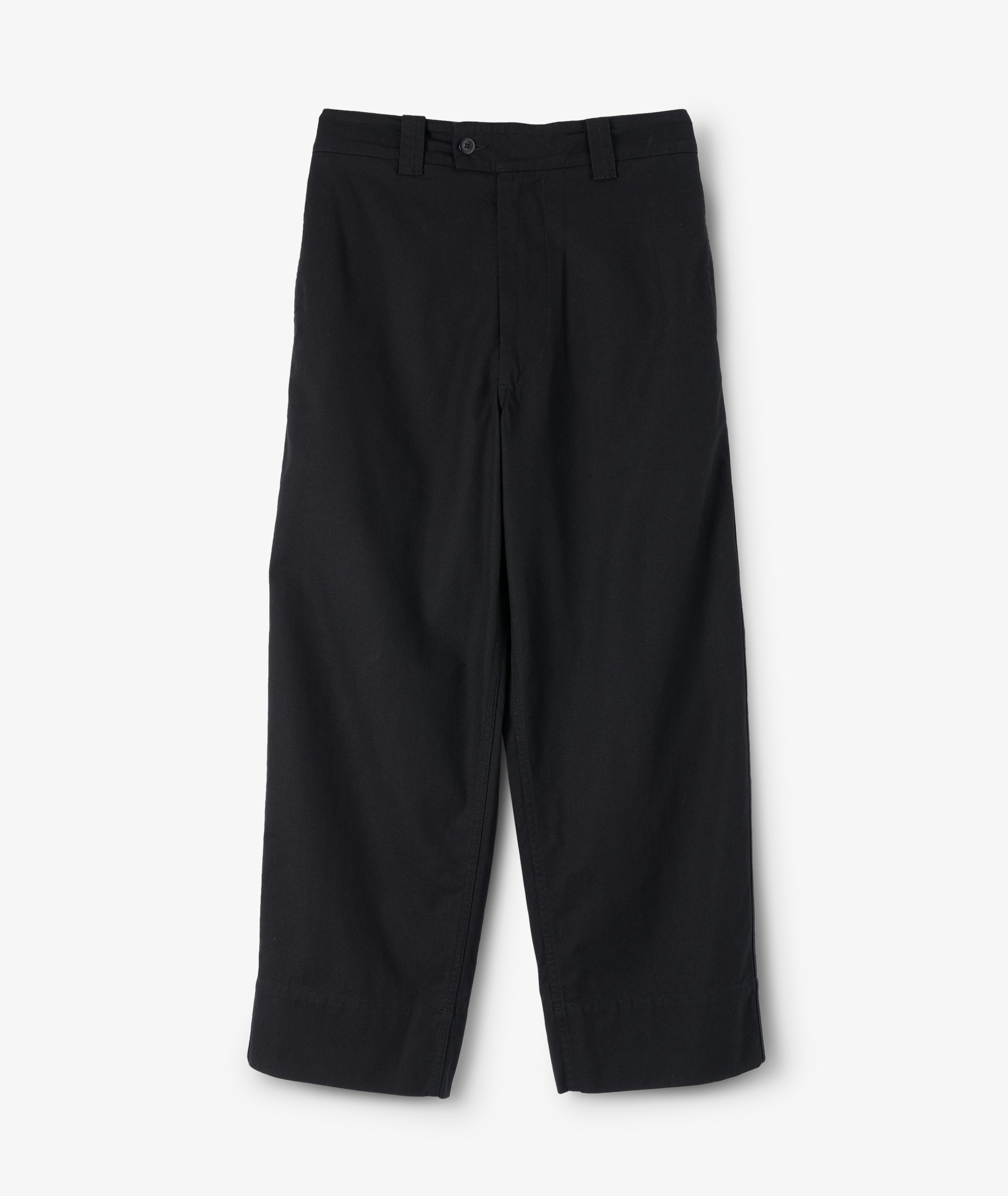 Pleated Wide Leg Trouser — Black – La Garçonne