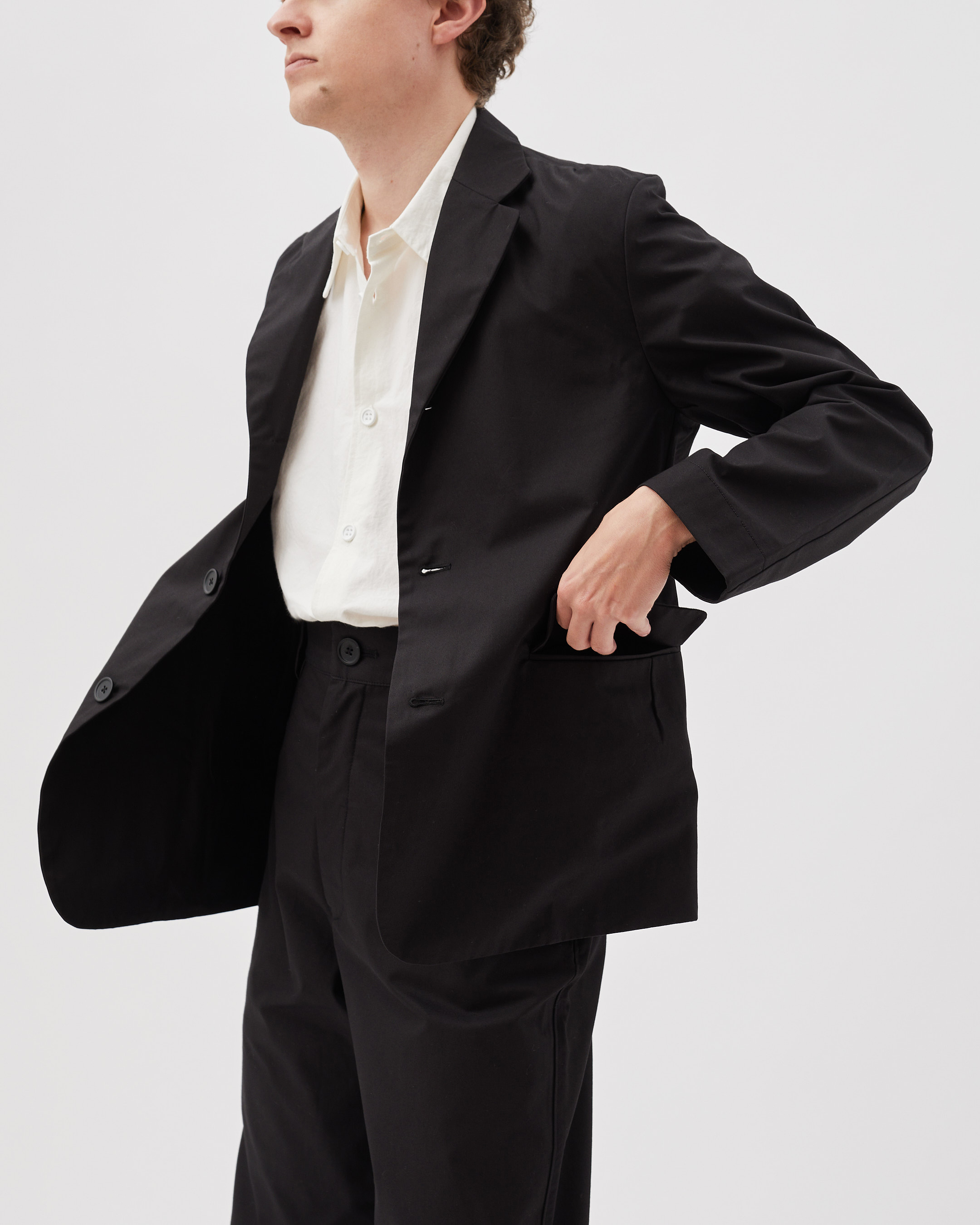 MAN-TLE JACKET R16Y2 Black Wax – hakimono_sekizuka Online Store