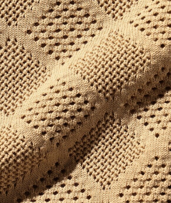 Beams Plus - Zip Knit Polo Mesh