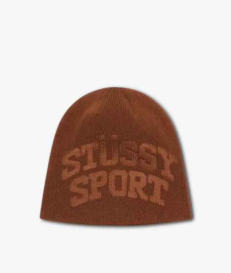 Stussy Skullcap Cable Knit Brown Men's - FW23 - US