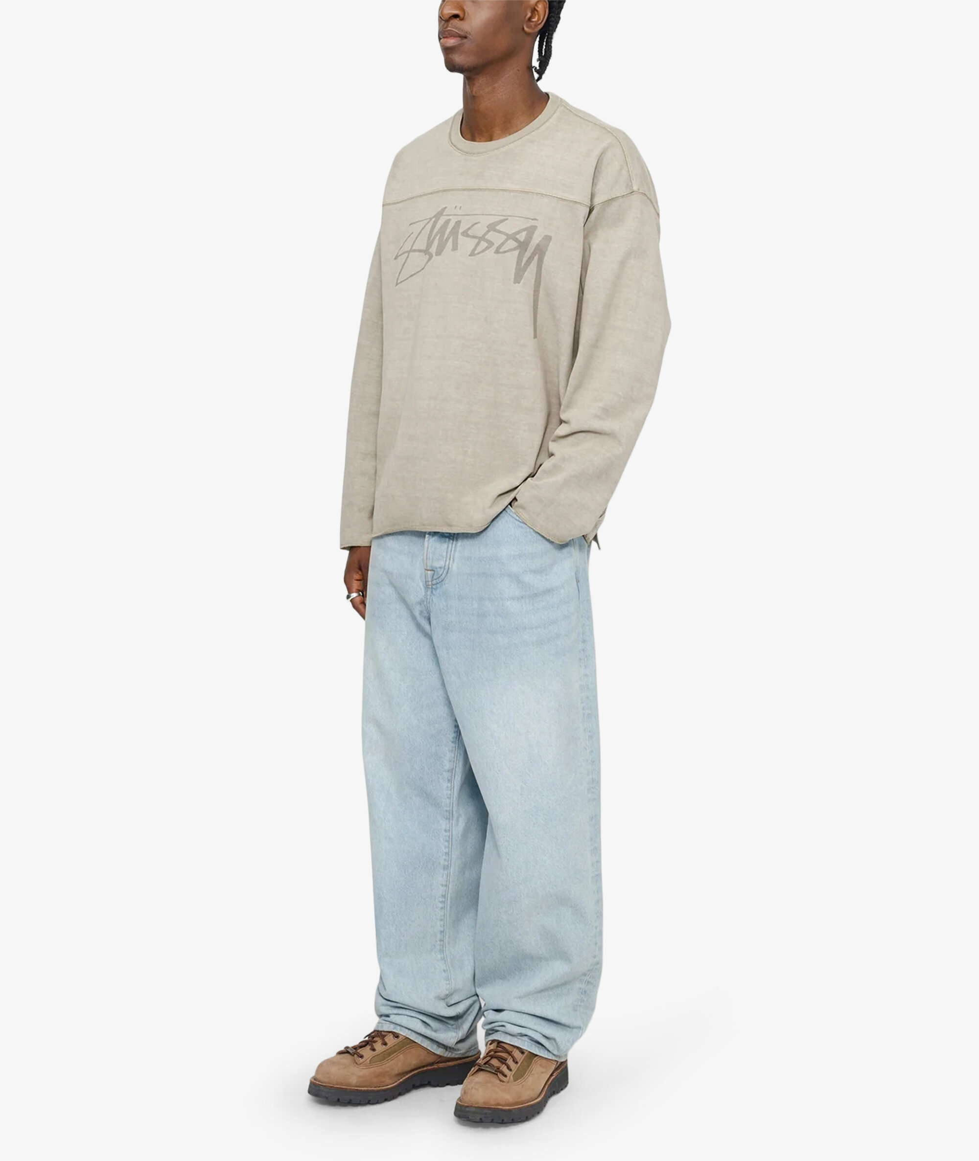 Stussy Glamour Pigment Dyed Crewneck Sweatshirt - Size Large