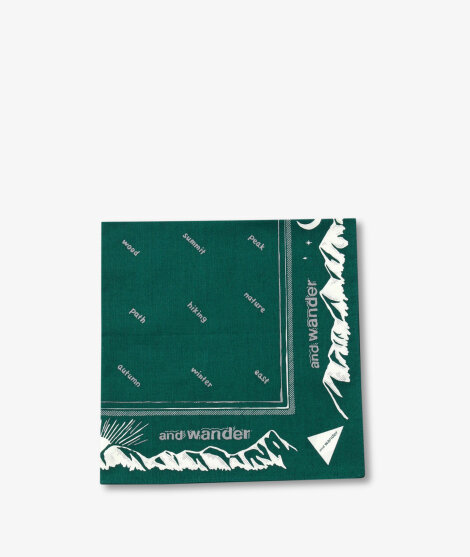 And Wander - Reflective Words Bandana And Wander - Reflective Words Bandana